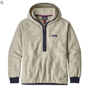 Patagonia Women’s Shearling Hoodie Pullover in Oatmeal Heather